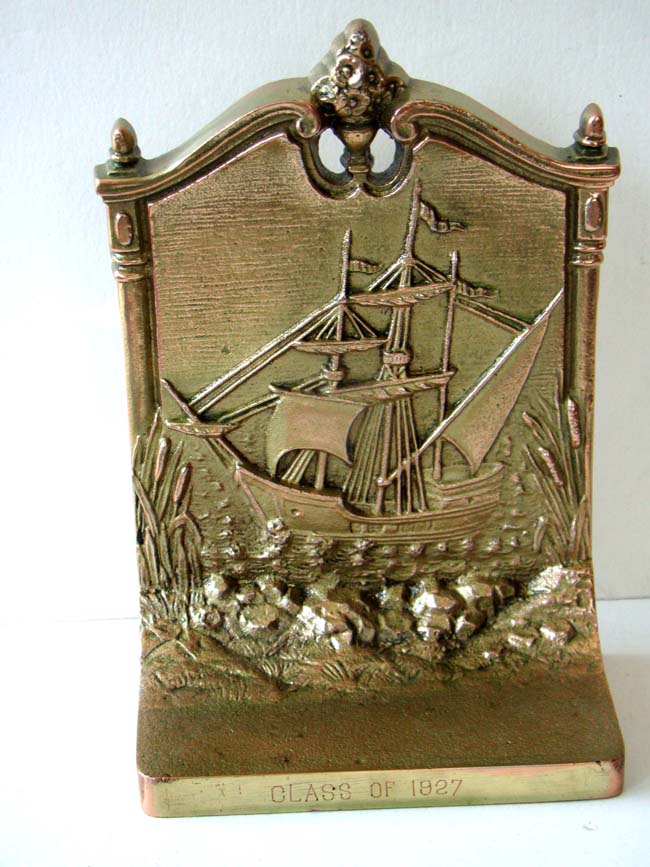 A fine pair of Bradley & Hubbard "Galleon" bookends circa 1927 — image 2